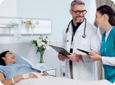 Doctor visiting patient